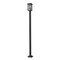 Z-Lite Brookside 1 Light Outdoor Post Mounted Fixture, Black And Clear Seedy 583PHBS-536P-BK - alternate 1